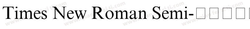 Times New Roman Semi字体转换